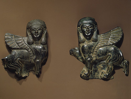 Ancient Syrian Sphynx Plaques