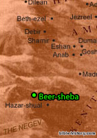Map of Ancient Beersheba