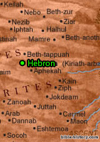Map of Ancient Hebron