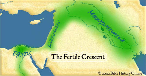 Small Map of the Ancient Fertile Crescent