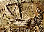 Relief of an Ancient Ship - Interesting note: During the first war between Carthage and Rome, Carthaginian losses caused by storms and shipwrecks amounted to 700 vessels - including warships and commercial crafts.