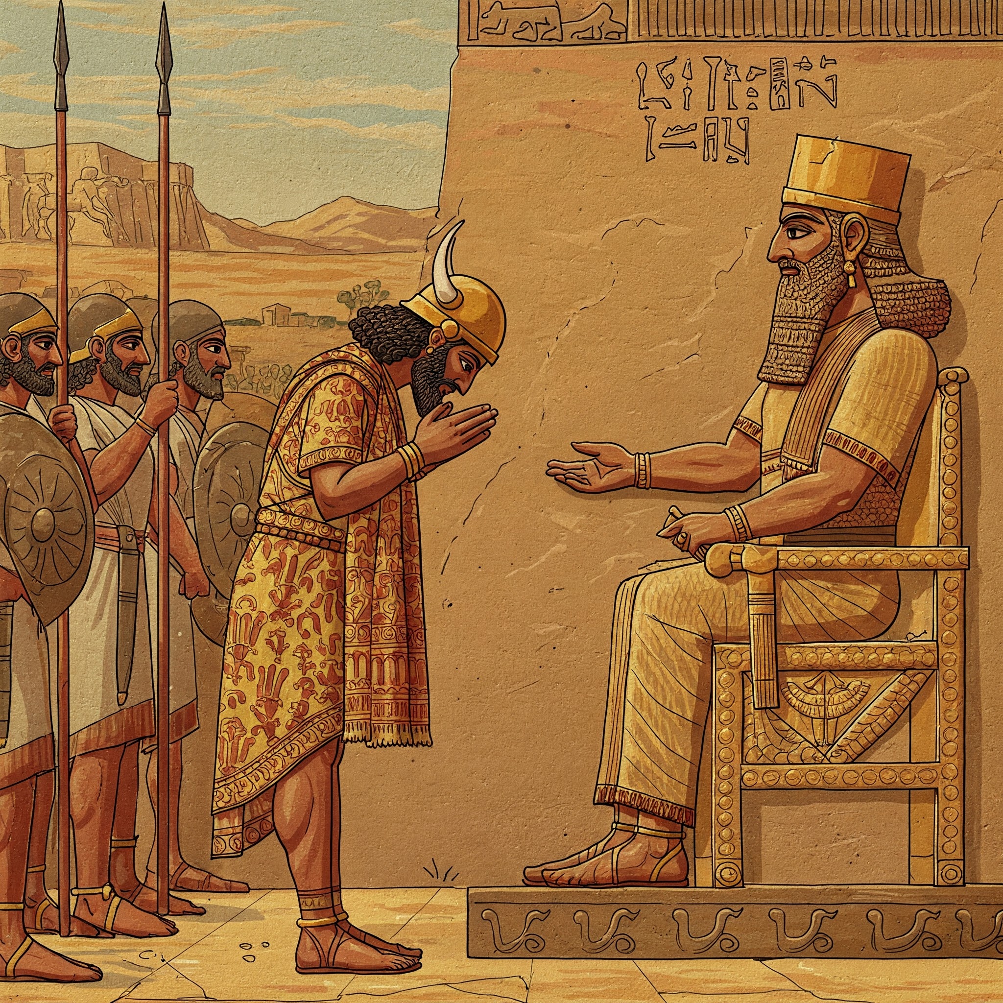 Jehu Bows Before Shalmaneser III: A Unique Depiction in Ancient Near Eastern Art... hero image