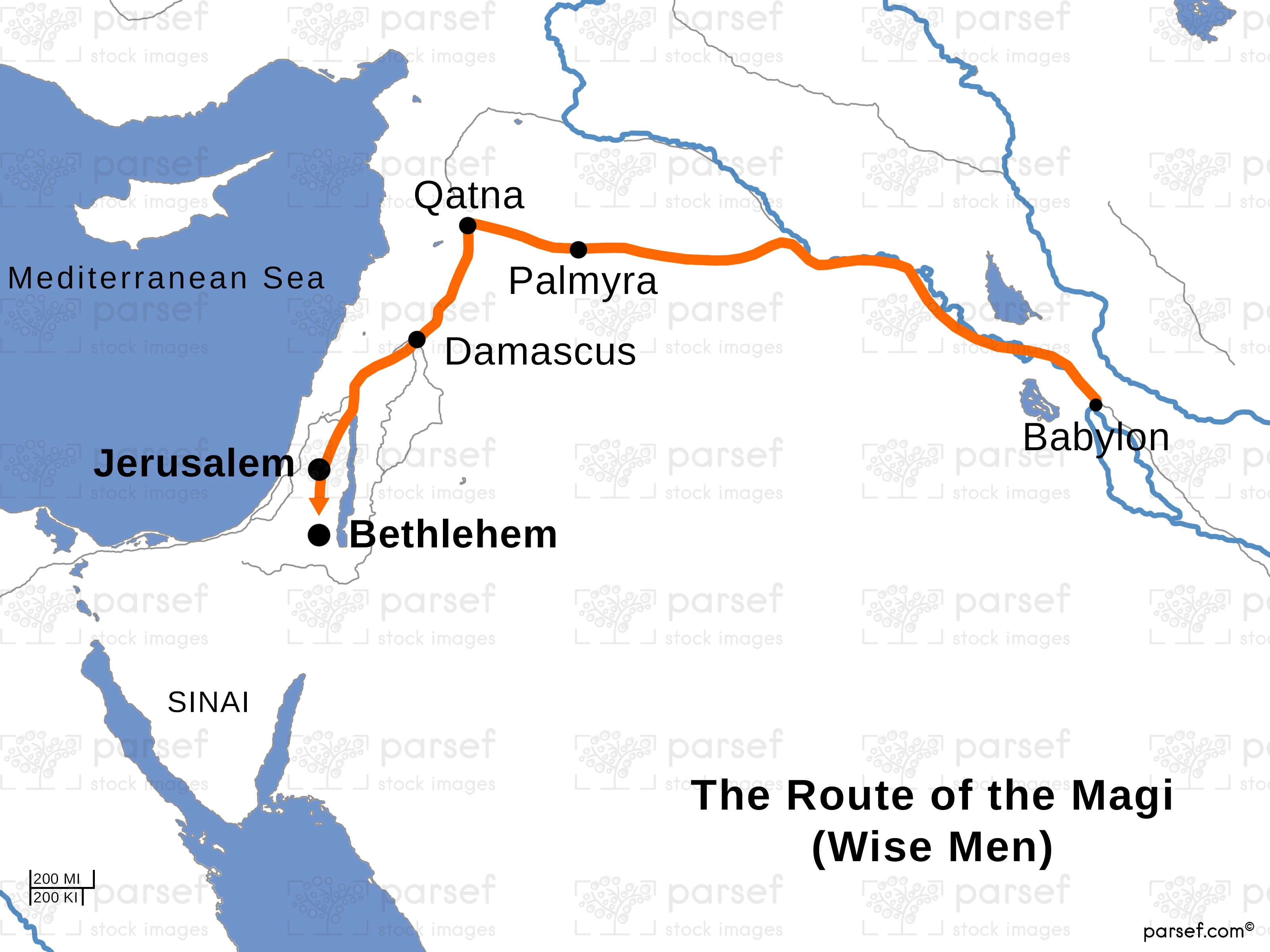 The Route of the Magi (Wise Men)... hero image