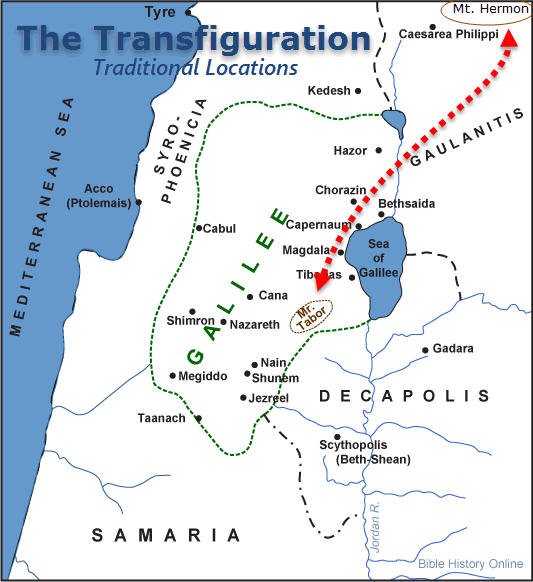 Where was the location of the Transfiguration?... hero image