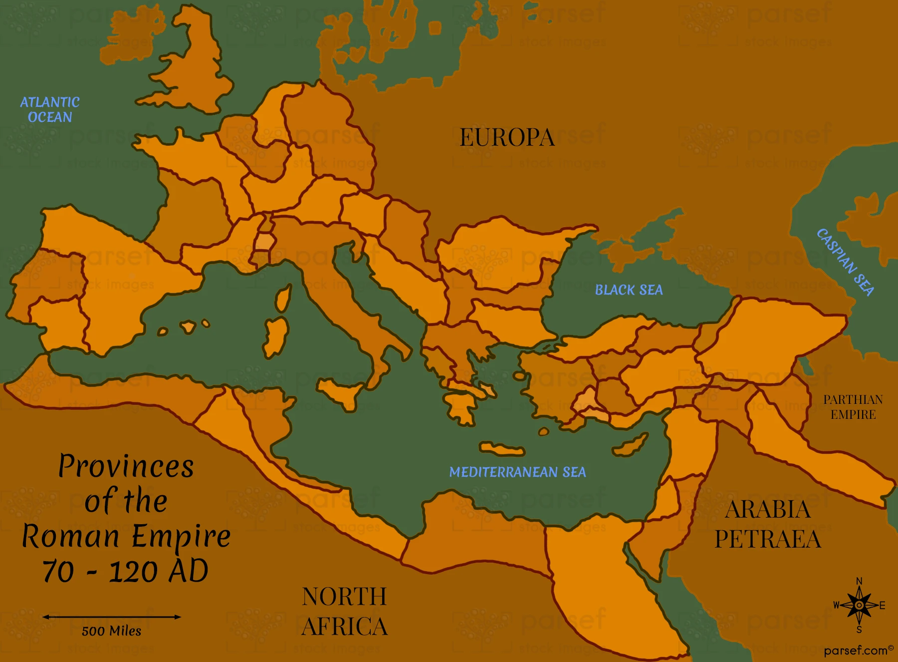 Provinces of the Roman Empire 70 – 120 AD... hero image