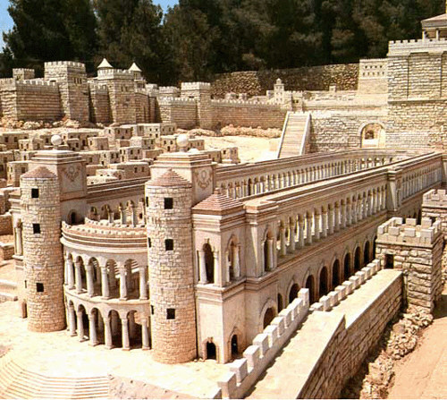 Photo of the Sports Hippodrome in the Second Temple Model of Jerusalem