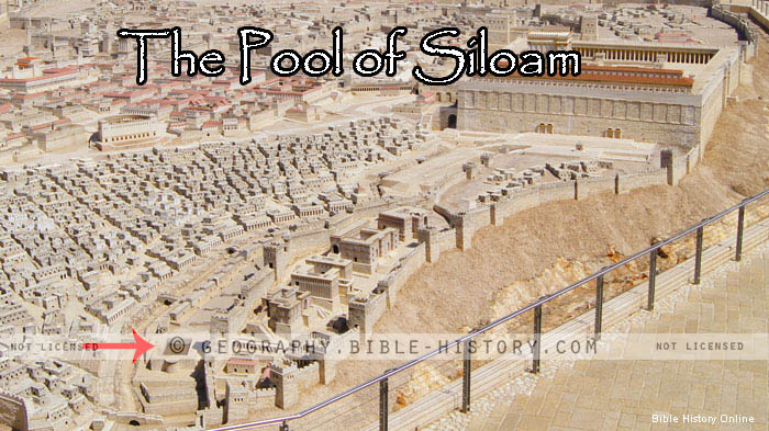 The Pool of Siloam in the Second Temple Model at the Israel Museum