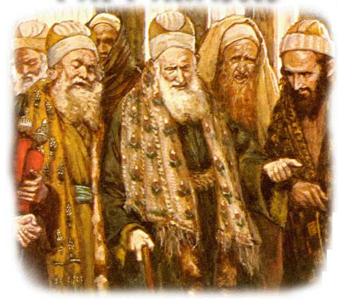 The Pharisees and Sadducees by james Tissot