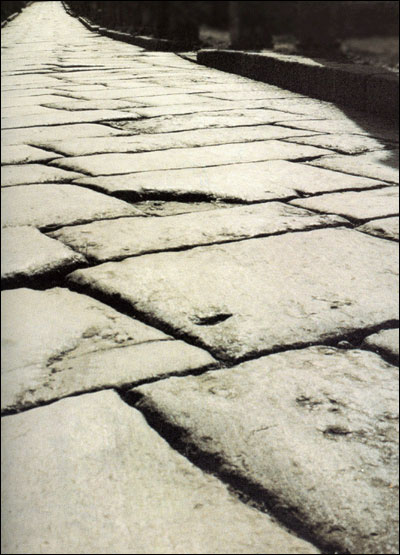 Illustration of a Roman Paved Road