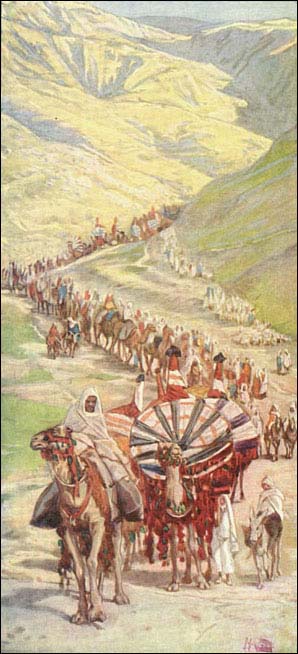 Painting of an Ancient Caravan