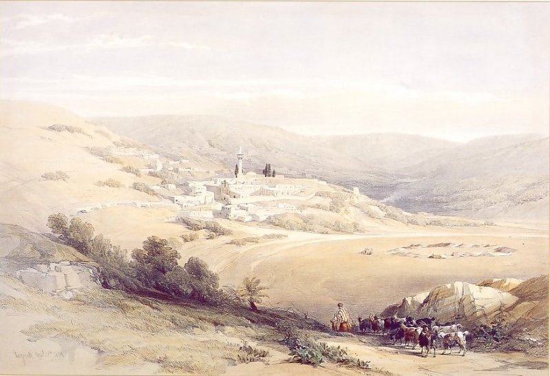 Painting of Nazareth in 1842 by Roberts