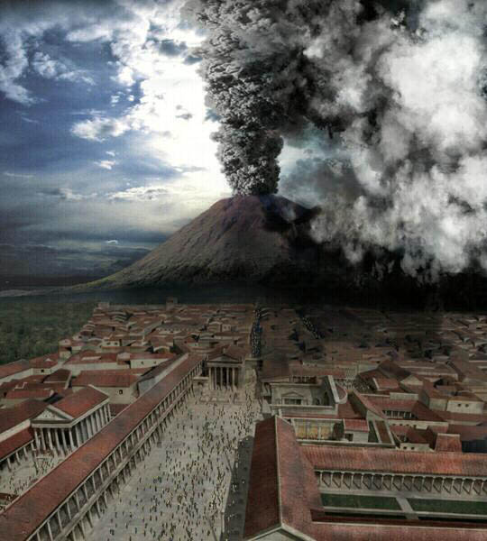 Mount Vesuvius Eruption Re-Enactment