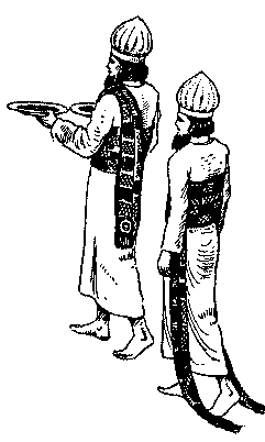 Drawing of priests